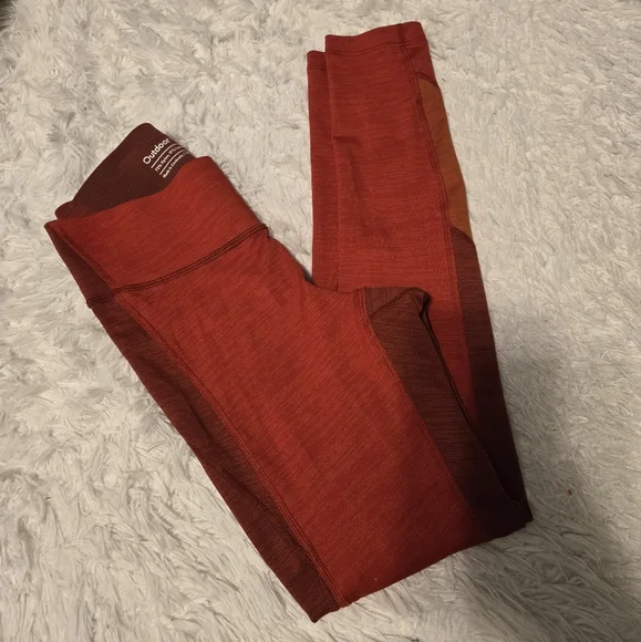 Outdoor Voices Techsweat Zoom Leggings Size XS Color Orange/Red - Picture 8 of 10